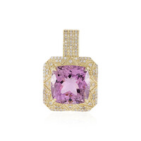 Pendentif en or et Kunzite du Brésil