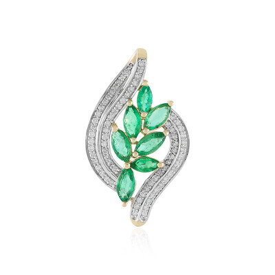 Pendentif en or et Emeraude de Zambie (SUHANA)