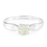 Bague en argent et Préhnite