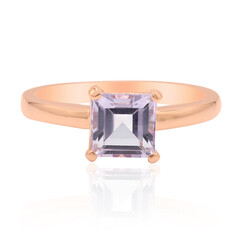 Bague en argent et Améthyste Rose de France