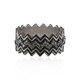 Bague en argent et Diamant noir