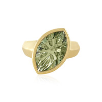 Bague en argent et Améthyste verte