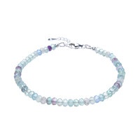 Bracelet en argent et Fluorite