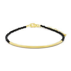 Bracelet en argent et Spinelle noir