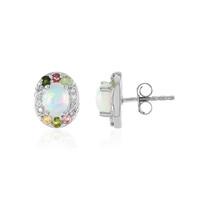 Boucles d'oreilles en argent et Opale Welo