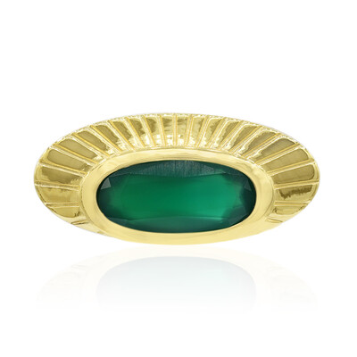 Pendentif en argent et Calcédoine verte (MONOSONO COLLECTION)