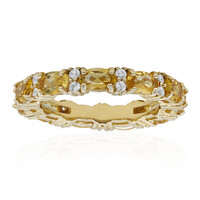 Bague en argent et Citrine