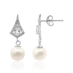 Boucles d'oreilles en argent et Perle de culture d'eau douce