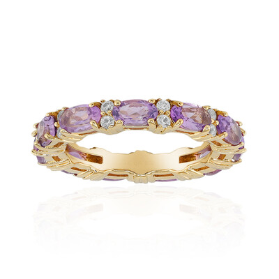 Bague en argent et Améthyste