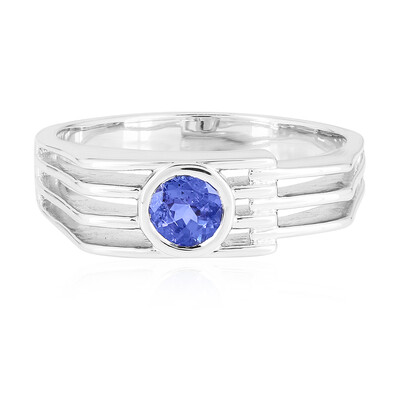 Bague pour homme en argent et Tanzanite