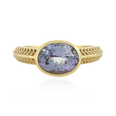 Bague en or et Tanzanite non chauffée