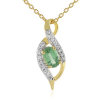 Collier en argent et Kyanite Menthe
