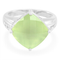Bague en argent et Préhnite