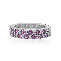 Bague en argent et Grenat Rhodolite