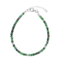 Bracelet en argent et Rubis Zoïsite