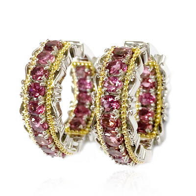 Boucles d'oreilles en argent et Tourmaline rose (Dallas Prince Designs)