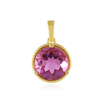 Pendentif en argent et Fluorite rose