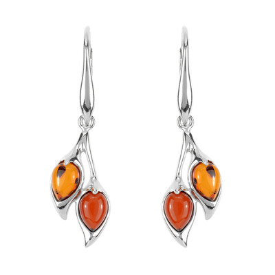 Boucles d'oreilles en argent et Ambre baltique (dagen)