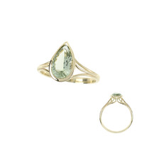 Bague en or et Améthyste verte