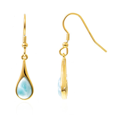 Boucles d'oreilles en argent et Larimar