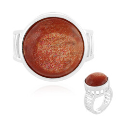 Bague en argent et Pierre du Soleil