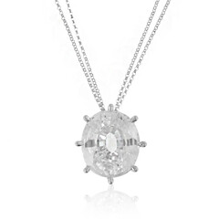 Collier en platine et Zircon de Preah Vihear (de Melo)