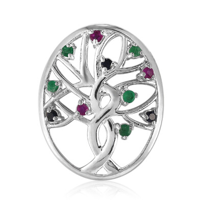 Pendentif en argent et Rubis de Birmanie