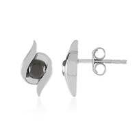 Boucles d'oreilles en or et Diamant noir