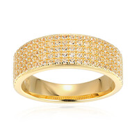 Bague en argent et Topaze blanche