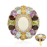 Bague en argent et Opale Welo