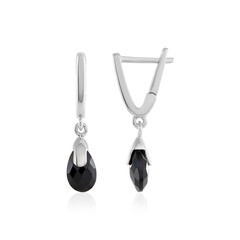 Boucles d'oreilles en argent et Onyx noir