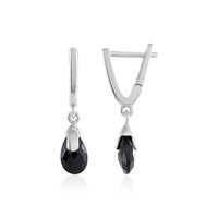 Boucles d'oreilles en argent et Onyx noir