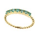 Bague en or et Emeraude de Zambie AAA (de Melo)