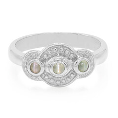 Bague en argent et Alexandrite œil-de-chat