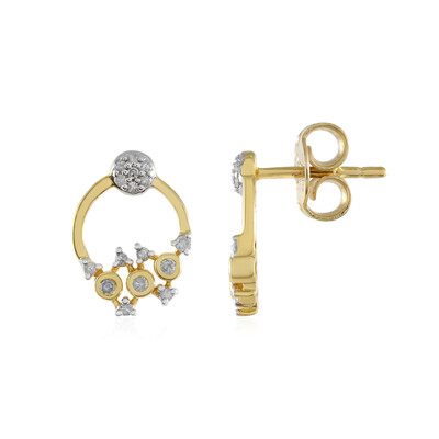 Boucles d'oreilles en argent et Diamant I2 (I)