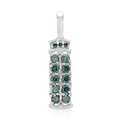 Pendentif en argent et Diamant fantaisie