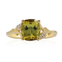 Bague en or et Tourmaline néon du Congo (Smithsonian)