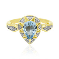 Bague en or et Aigue-marine de Medina