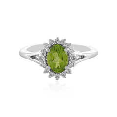 Bague en argent et Péridot