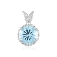 Pendentif en argent et Topaze bleu ciel