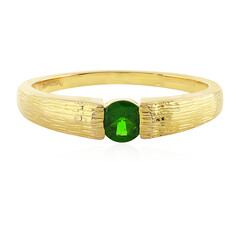 Bague en argent et Diopside de Russie