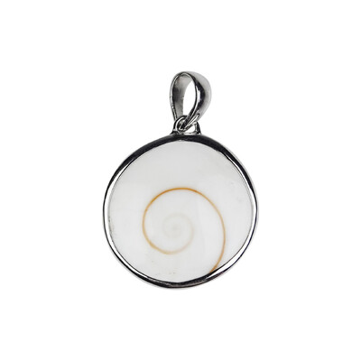 Pendentif en argent et Œil de Shiva