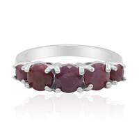 Bague en argent et Rubis
