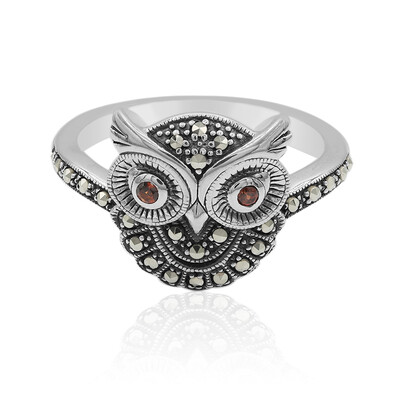 Bague en argent et Grenat du Mozambique