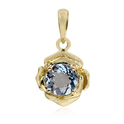 Pendentif en or et Aigue-Marine Santa Maria