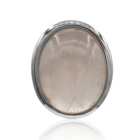 Pendentif en argent et Quartz rose