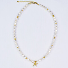 Collier en argent et Perle de culture d'eau douce