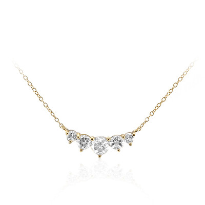Collier en argent et Topaze blanche