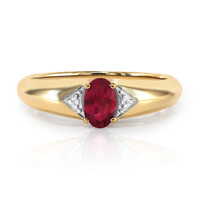Bague en or et Rubellite