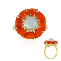 Bague en argent et Aigue-marine
